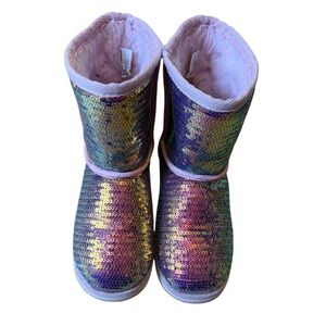 Girls sequin boots. Size 13